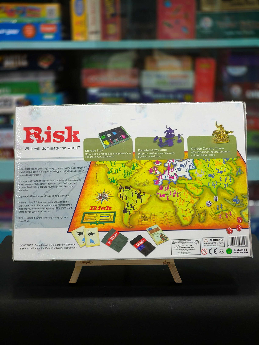 Risk The Game of Global Domination Board Game | Strategy Games for 2-5 Players | War Games, Board Games for Teens, Adults, and Family, Ages 10 & Above - KtoY