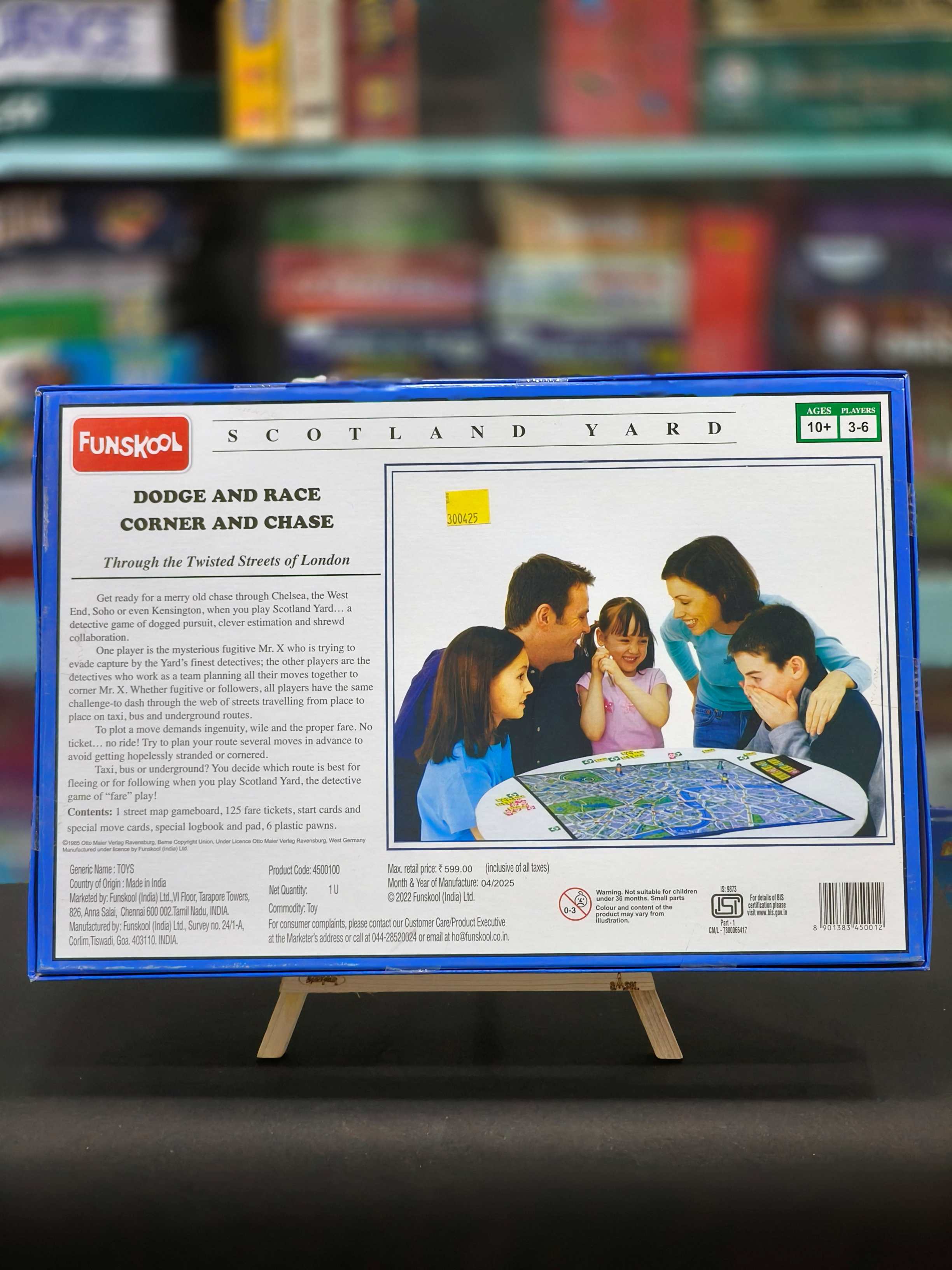 Funskool Scotland Yard, A Compelling Detective Game, Strategy Game, Board Game for kids, Adults, Educational, 3 to 6 Players, Family Fun, Activity Toy for Childrens, Gift Set for Kid, Ages 10+ Years - KtoY