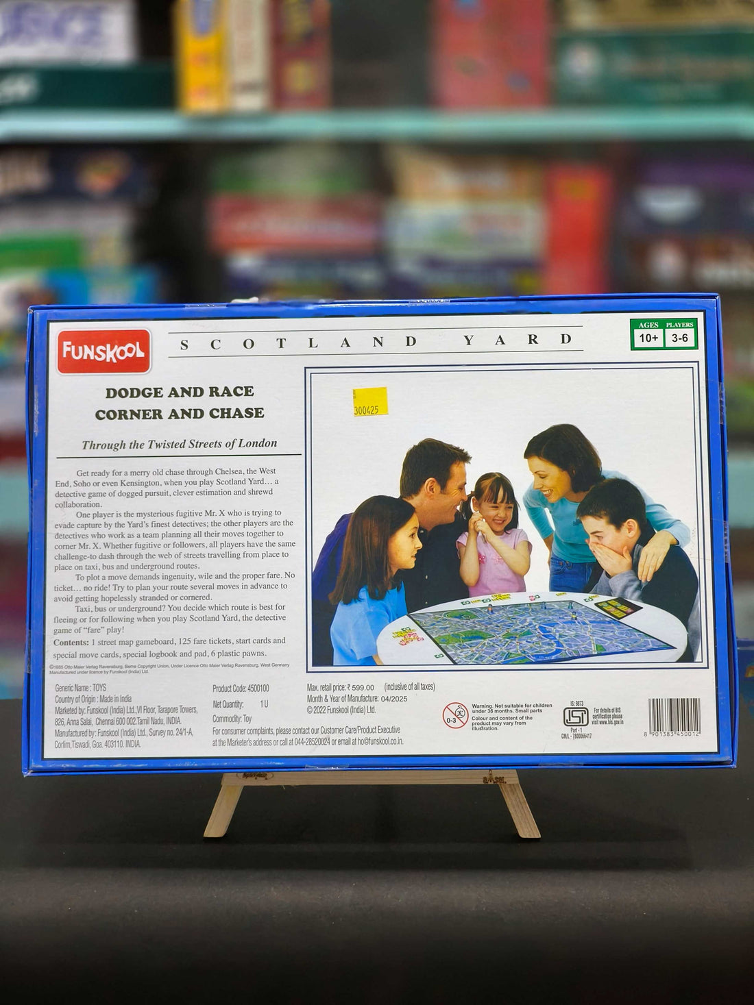 Funskool Scotland Yard, A Compelling Detective Game, Strategy Game, Board Game for kids, Adults, Educational, 3 to 6 Players, Family Fun, Activity Toy for Childrens, Gift Set for Kid, Ages 10+ Years - KtoY