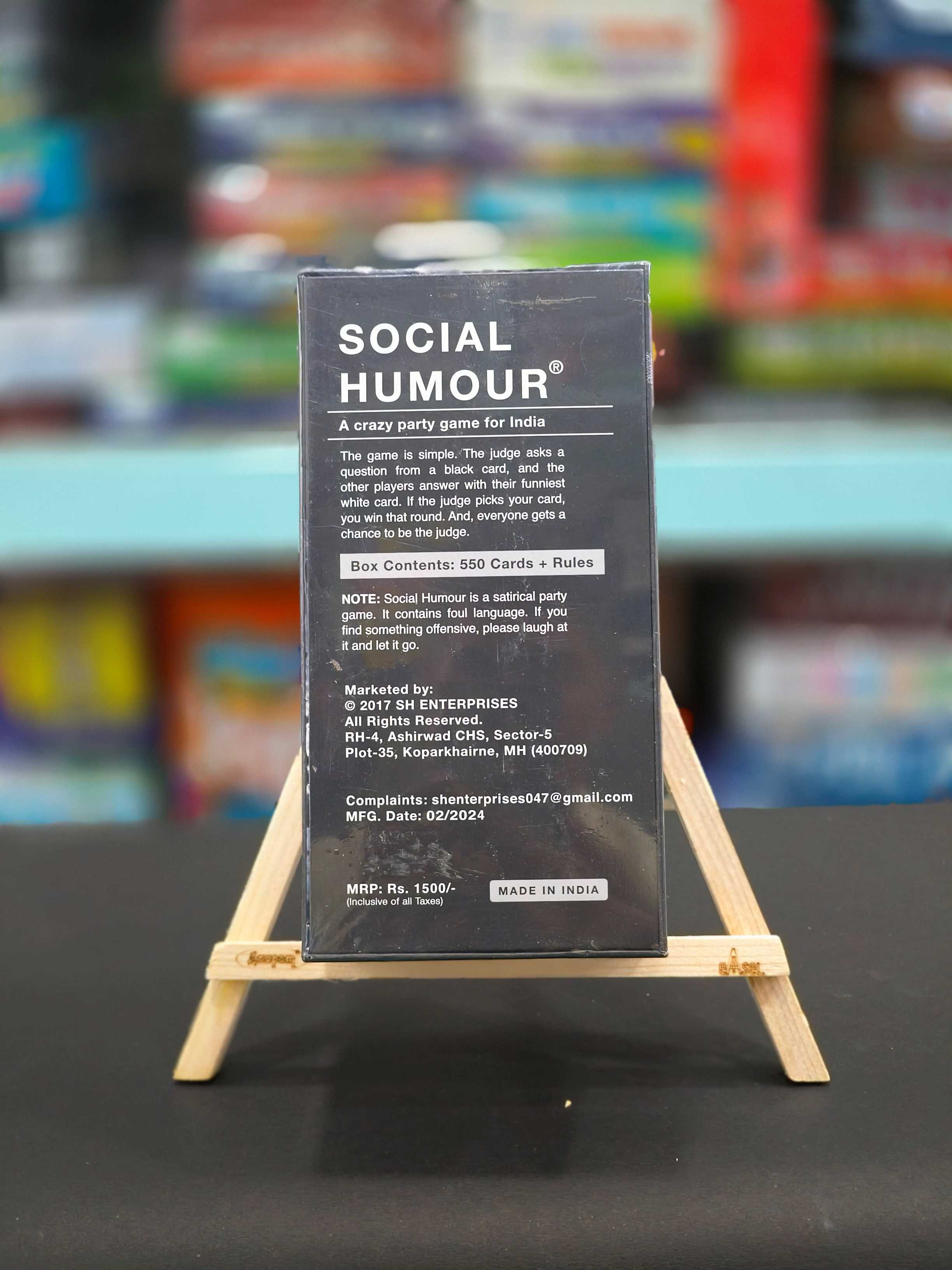 SOCIAL HUMOUR : A Crazy Party Game For India, Adult, Pack of 1, For Ages 18+ Only - KtoY