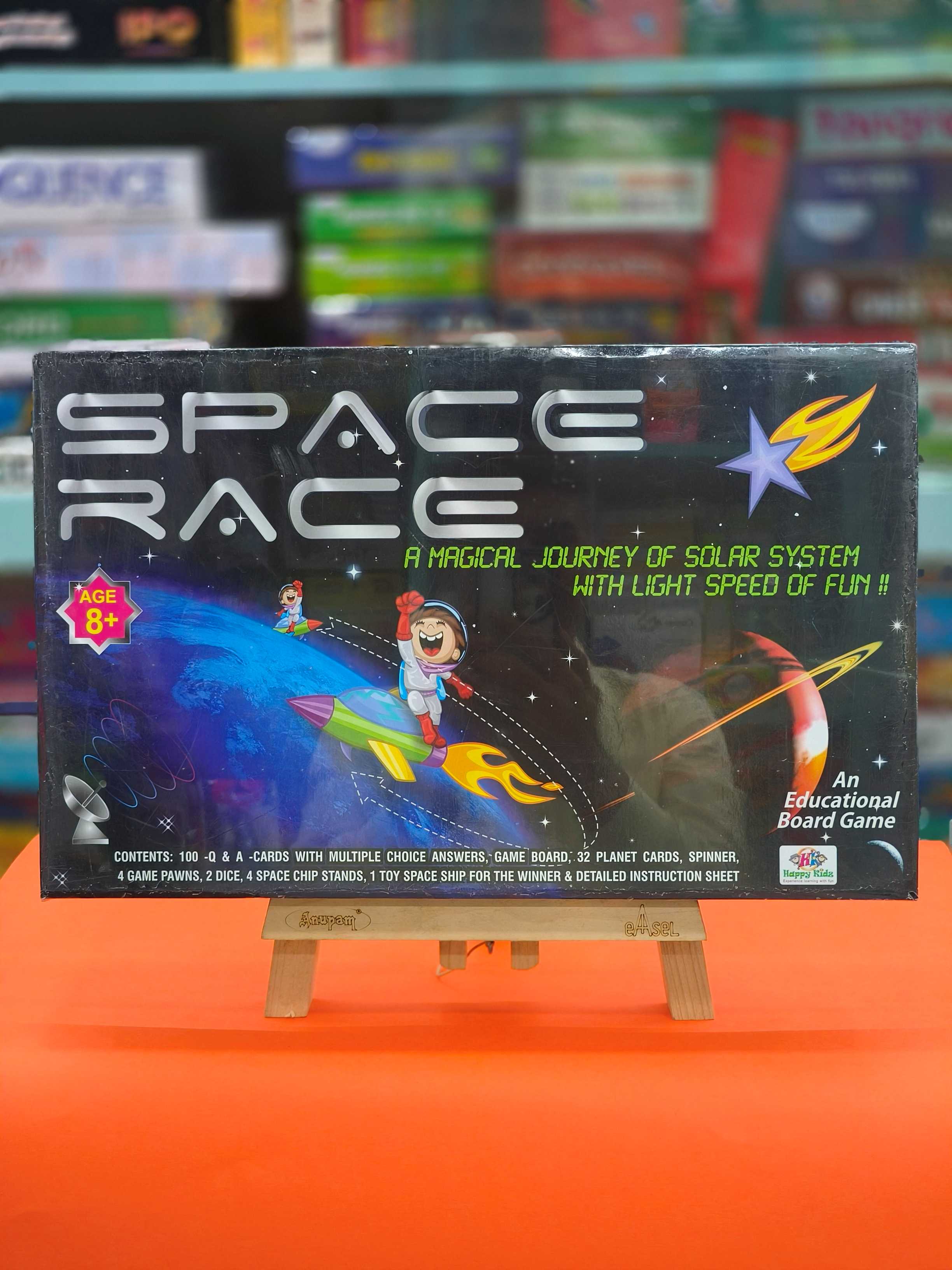Happy Kidz Space Race Board Game: 2-4 Players, Ages 8 & Above - KtoY