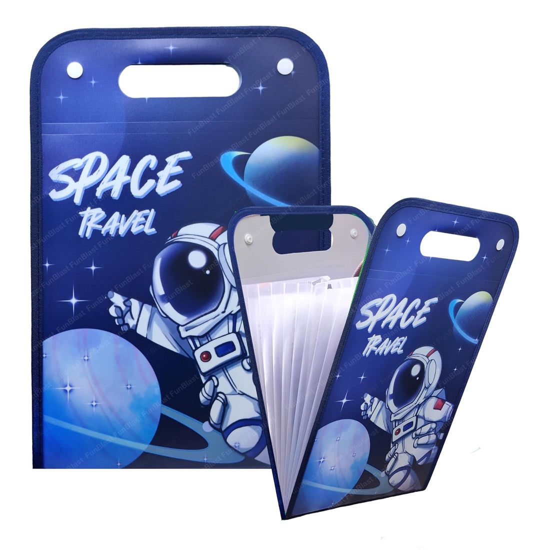 Space Travel Expandable Folders For Documents A4 Size (Pack Of 1) - KtoY
