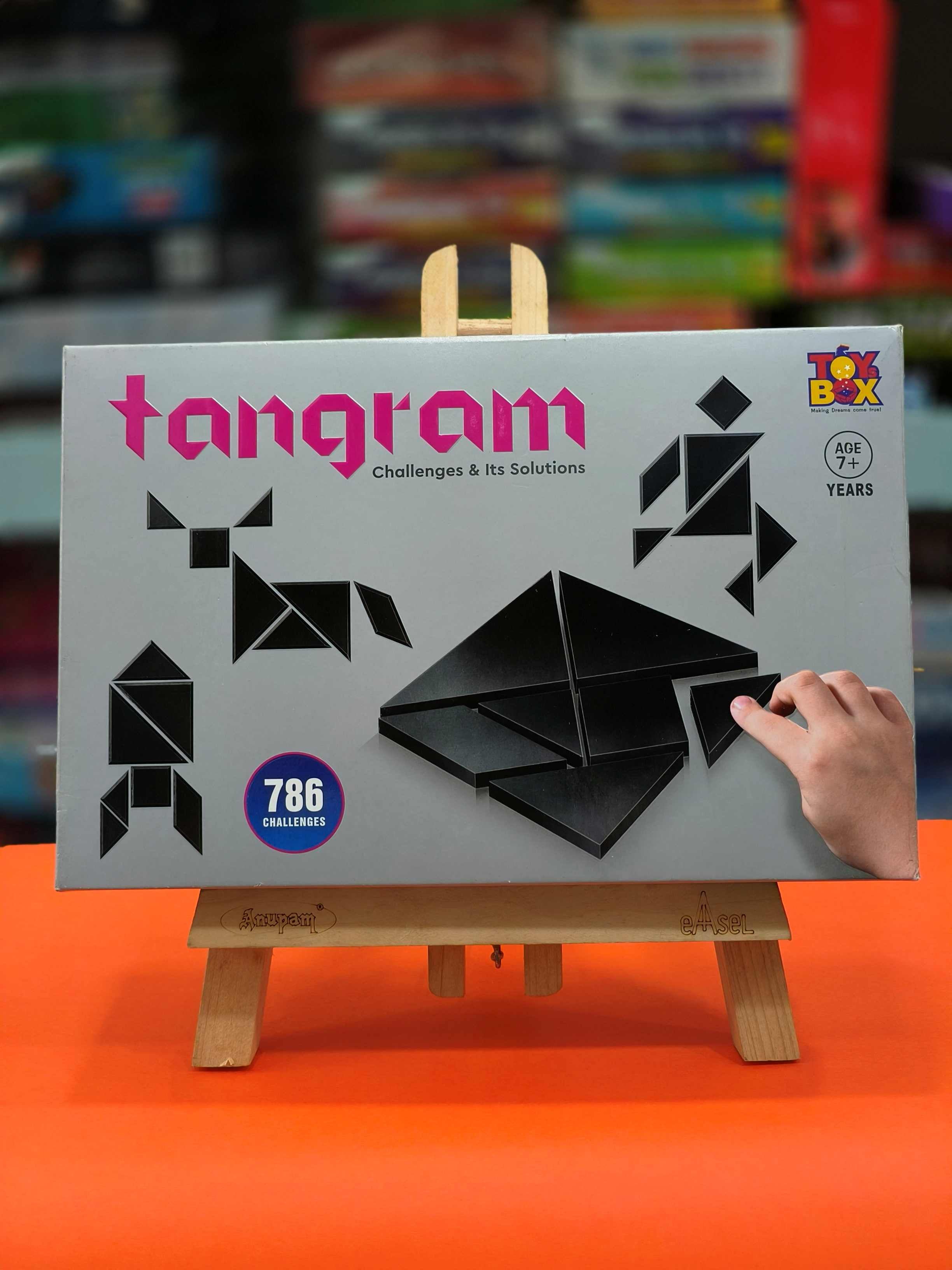 Toysbox Tangram Puzzle 7 Pieces and 786 Patterns Educational Jigsaw Puzzle Game of Shapes for Mind Development of Kids, Age 7 & Above - KtoY