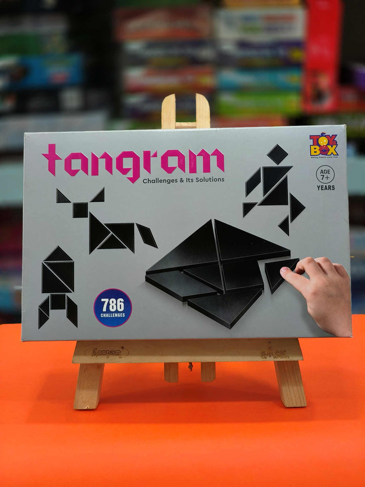 Toysbox Tangram Puzzle 7 Pieces and 786 Patterns Educational Jigsaw Puzzle Game of Shapes for Mind Development of Kids, Age 7 & Above - KtoY