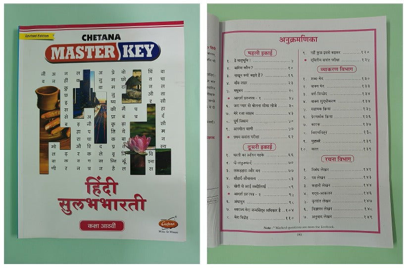 Chetana Master Key Std. 8 - Set of 7 Subjects (Mah. SSC Board)