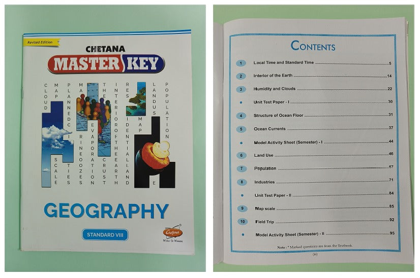 Chetana Master Key Std. 8 - Set of 7 Subjects (Mah. SSC Board)
