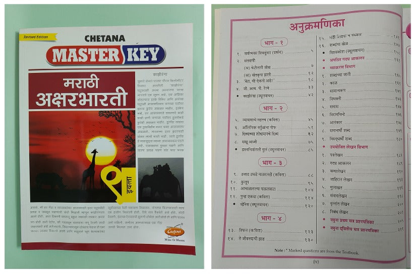 Chetana Master Key Std. 9 - Set of 8 Subjects (Mah. SSC Board)
