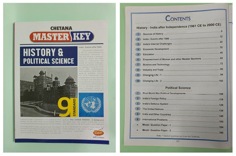 Chetana Master Key Std. 9 - Set of 8 Subjects (Mah. SSC Board)