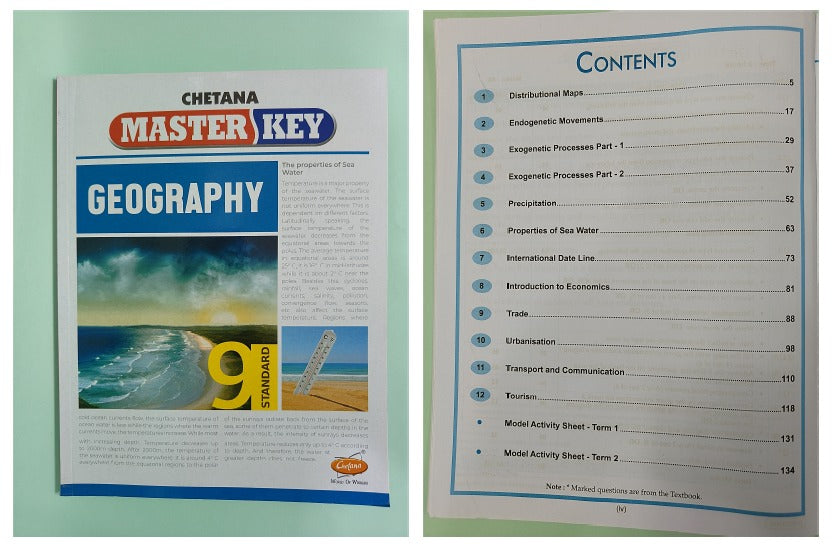 Chetana Master Key Std. 9 - Set of 8 Subjects (Mah. SSC Board)
