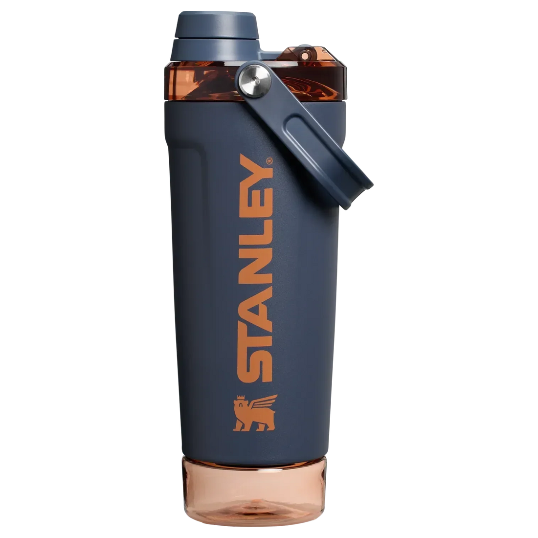 STANLEY Vitalize Shaker Bottle 20 oz | Leakproof Insulated Stainless Steel Shaker Cup | Base Storage and Twist On Fast Flow Lid | Protein Shakes and Pre Workout Powder | BPA-Free