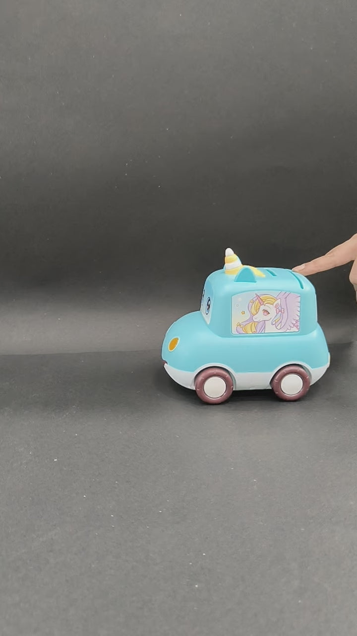 Car-Shaped Piggy Bank for Kids with Cartoon Design | Money Box | Piggy Bank | Birthday Return Gift